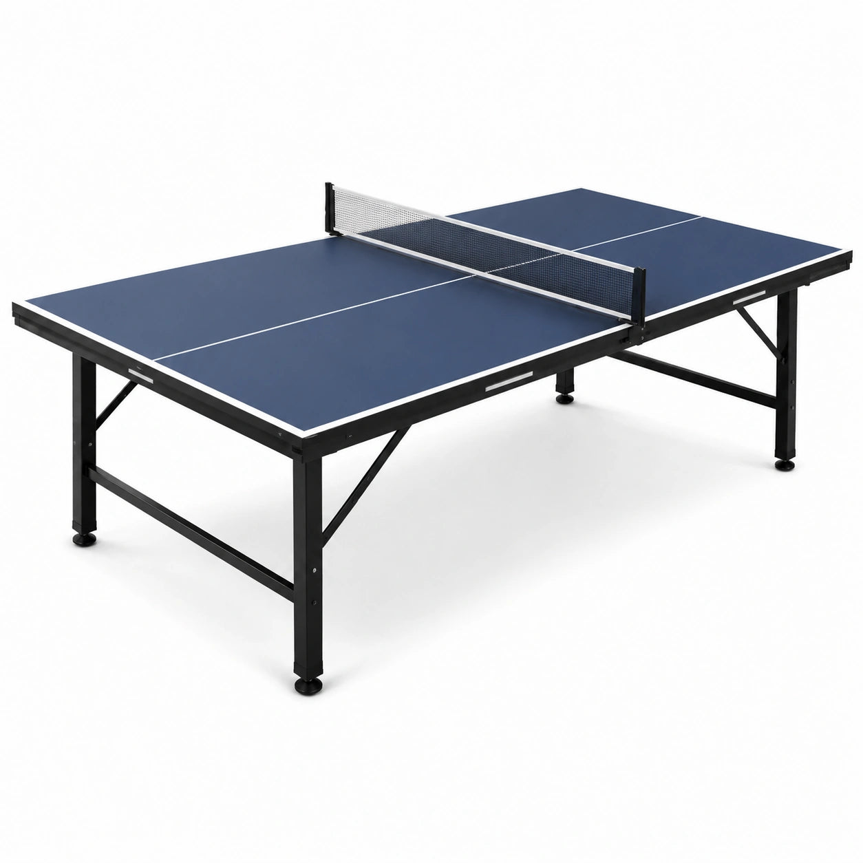 Mesa de ping-pong de MDF y acero azul 274x152x76 cm